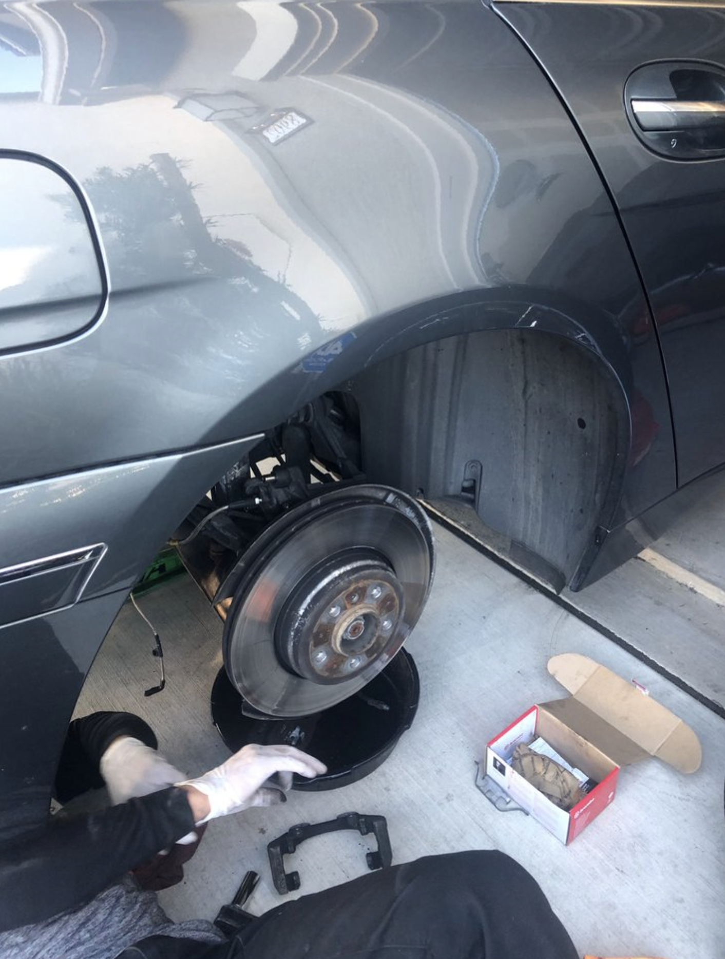 this image shows brake repair in St. Petersburg, FL